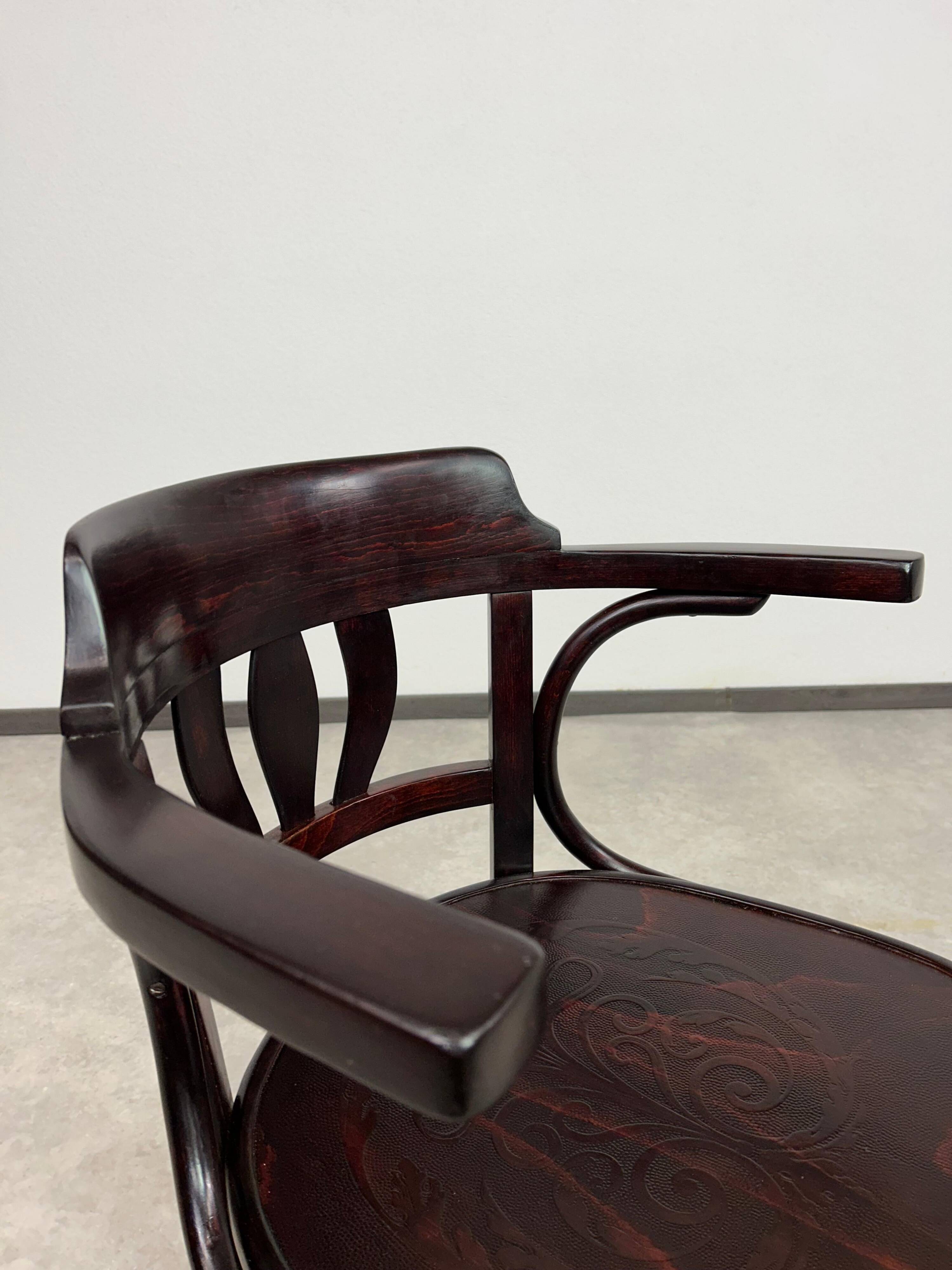 Chaise de bureau Sécession par Thonet Mundus
