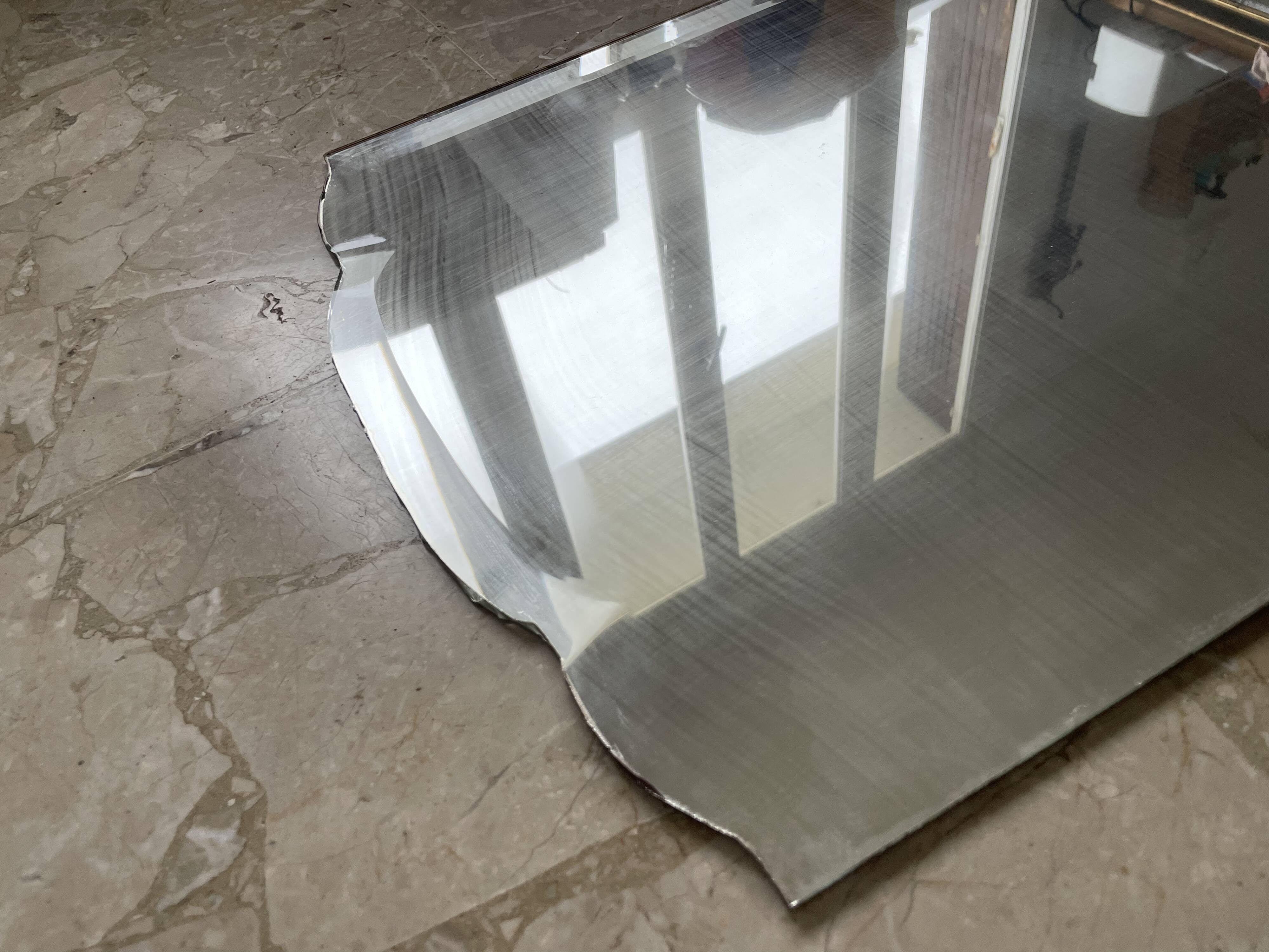 Miroir biseauté ancien 45x150cm