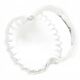 Decorative basket, white glass, Poland, 1970s