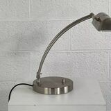 Articulated desk lamp in chrome metal