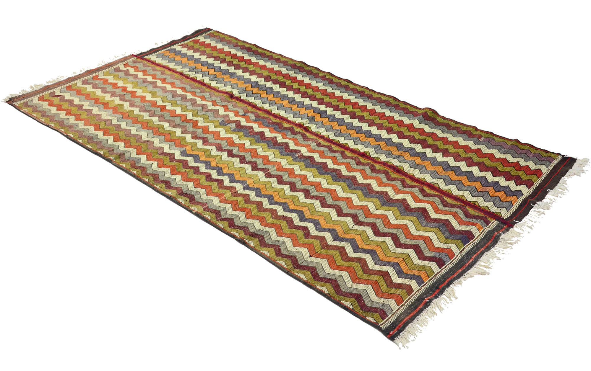Anatolian handmade kilim rug 244 cm x 138 cm