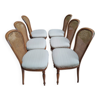 lot de 6 chaises en bois