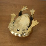 Vintage brass frog