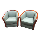 Paire de fauteuils vintage