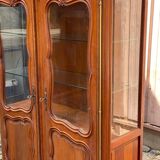 Louis XV display case in solid wood