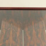 Italian coffee table in rosewood with magazine rack, 1960s.