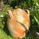 Large old vinegar jar in glazed stoneware