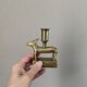 Pair of brass candlesticks ethnic decoration