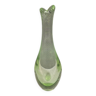 ‘Beak’ vase in green uranium glass.