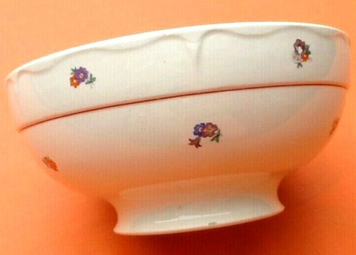 Salad bowl faience floral decoration, 1930