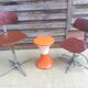 Chaise de bureau  bao pagholz vintage 60 pivotante & télescopique tbe