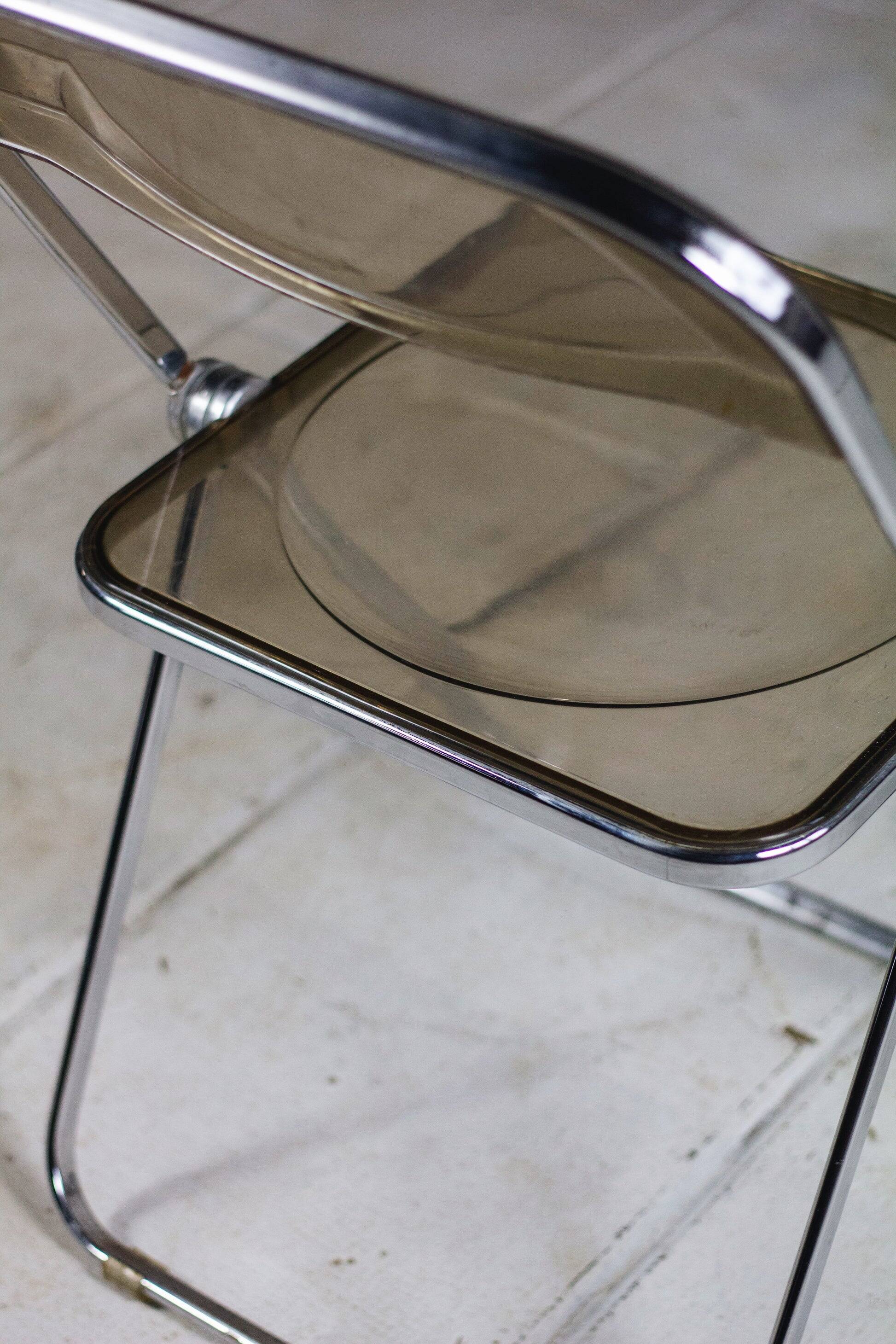 4 Plia chairs by Giancarlo Piretti for Castelli, 1970