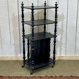 Blackened wooden music stand from the late 19th century