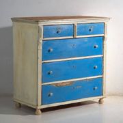 Commode ancienne peinte en pin – Europe centrale, vers 1890