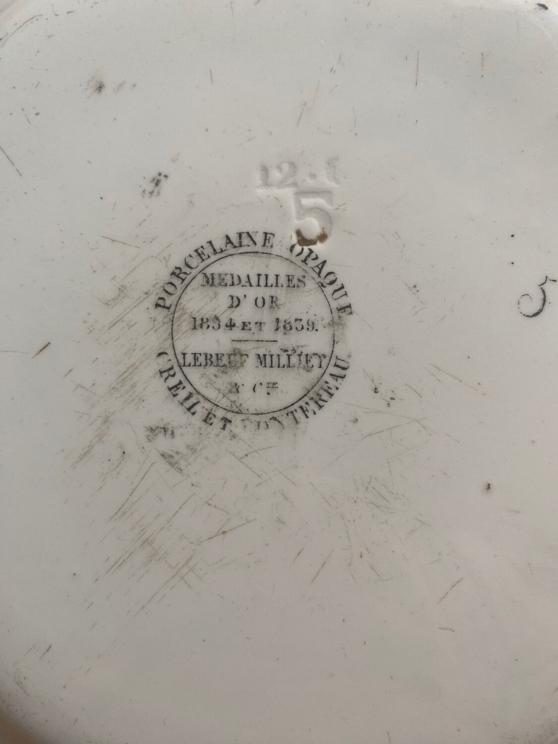 Creil Montereau - duo of plates