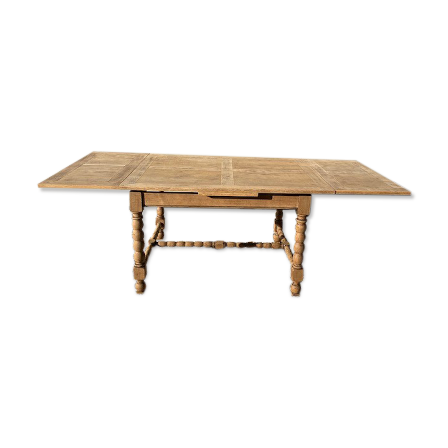 Farmhouse table with extensions up to 223 cm