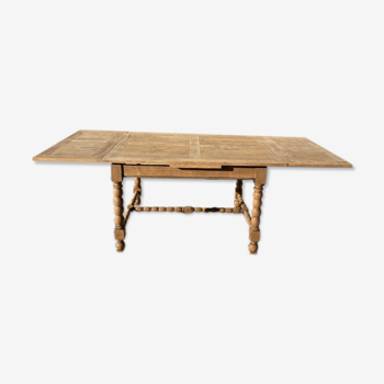 Farmhouse table with extensions up to 223 cm