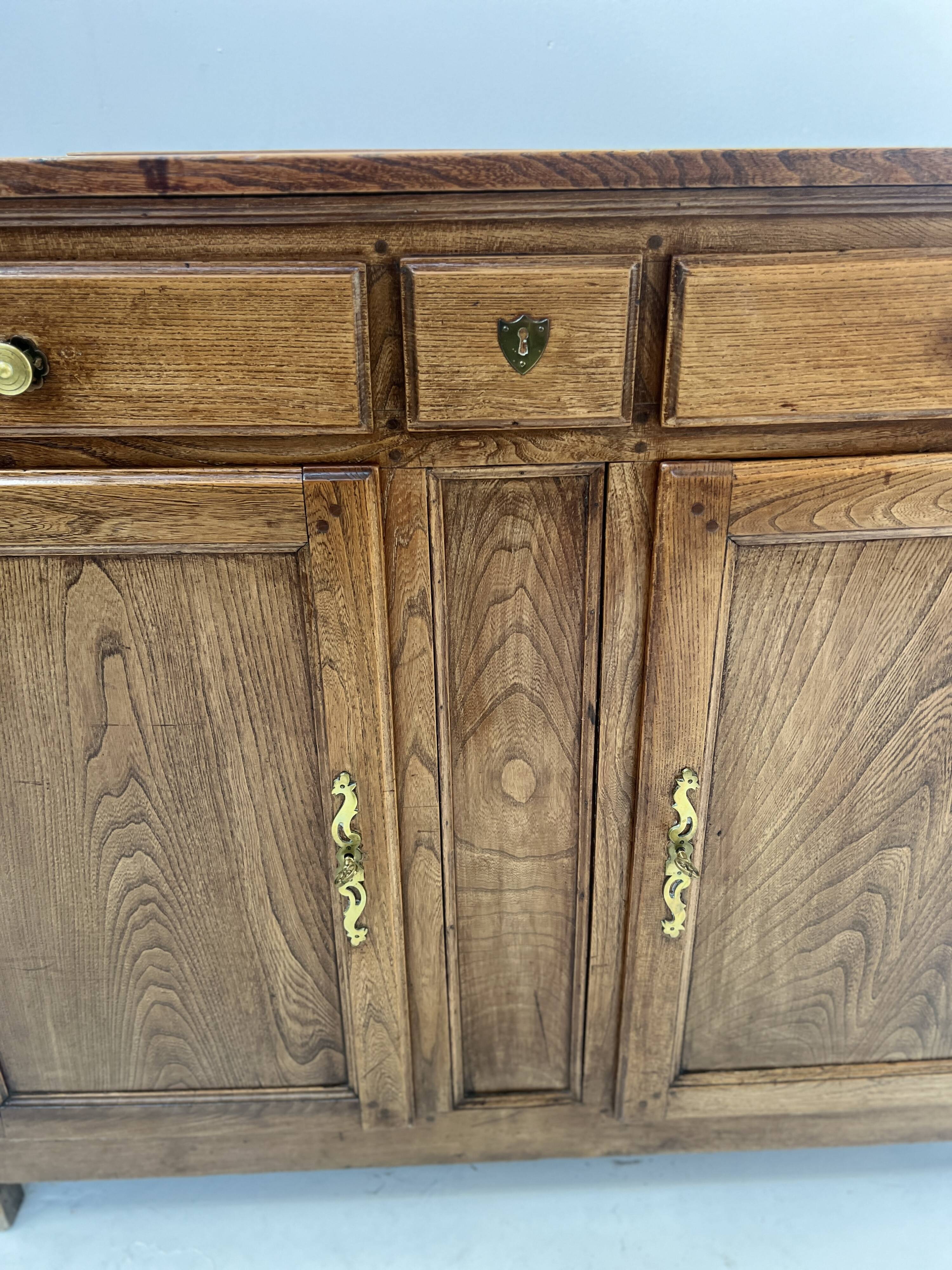 19th-century solid ash Parisian buffet