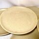 6 large vintage flat plates in beige stoneware Granit 1960s chic country