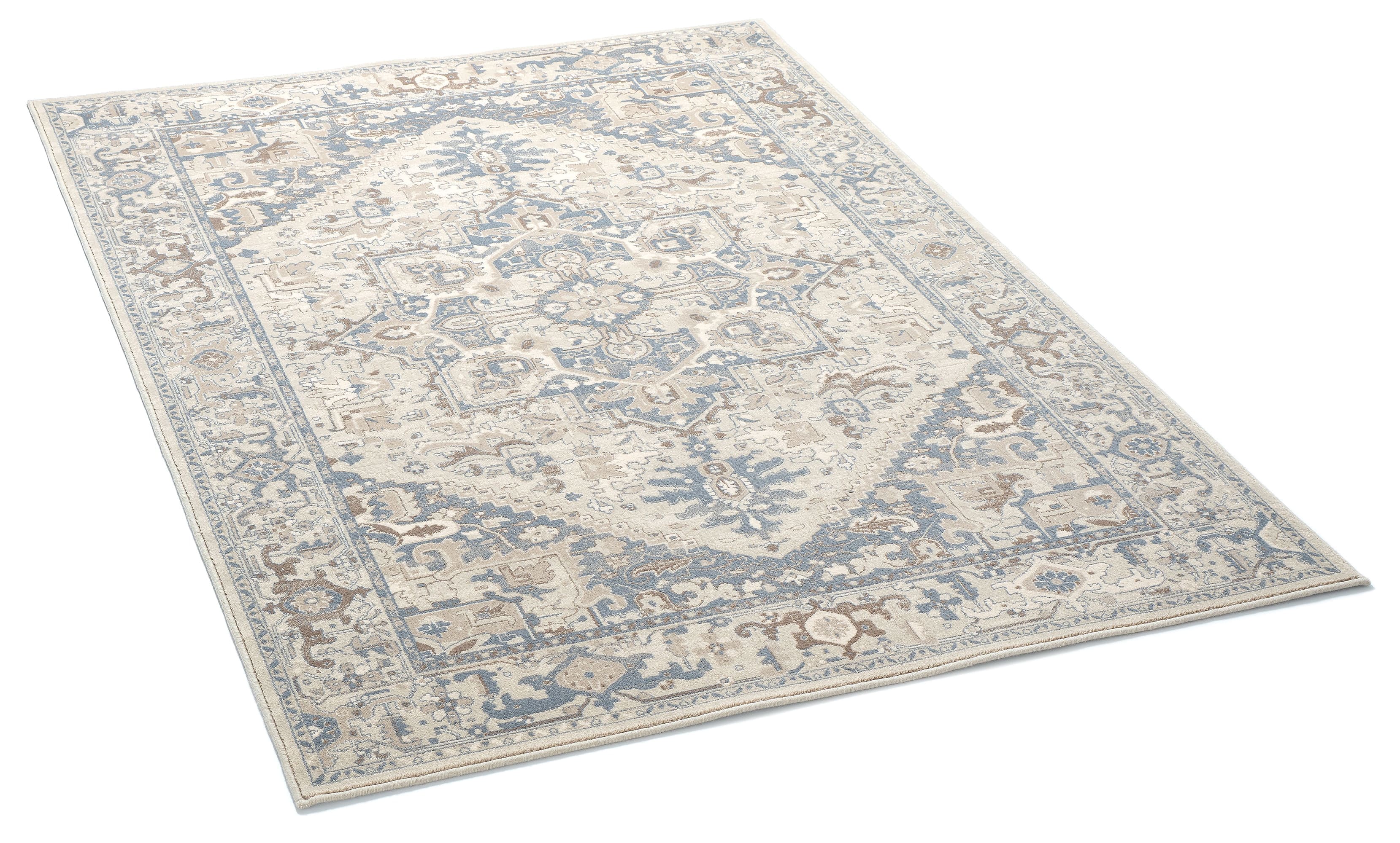 Tapis oriental 240x340 cm bleu ciel