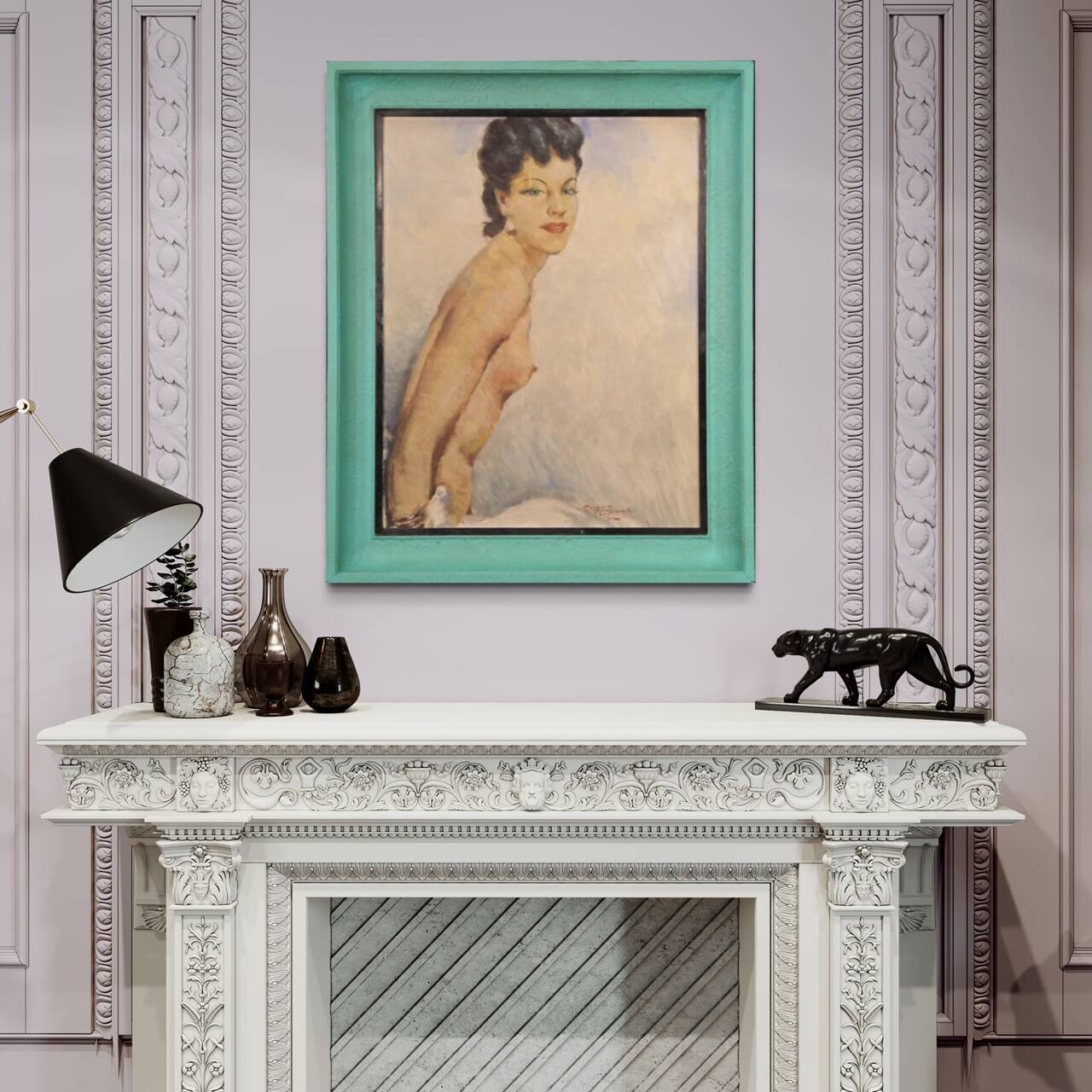 French woman nude painting