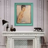 French woman nude painting