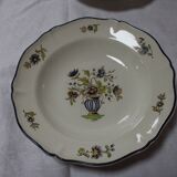 6 Saint-Amand Old Delft Hollow Plates