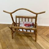 Wicker magazine rack