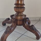 Walnut violin table with 2 drawers