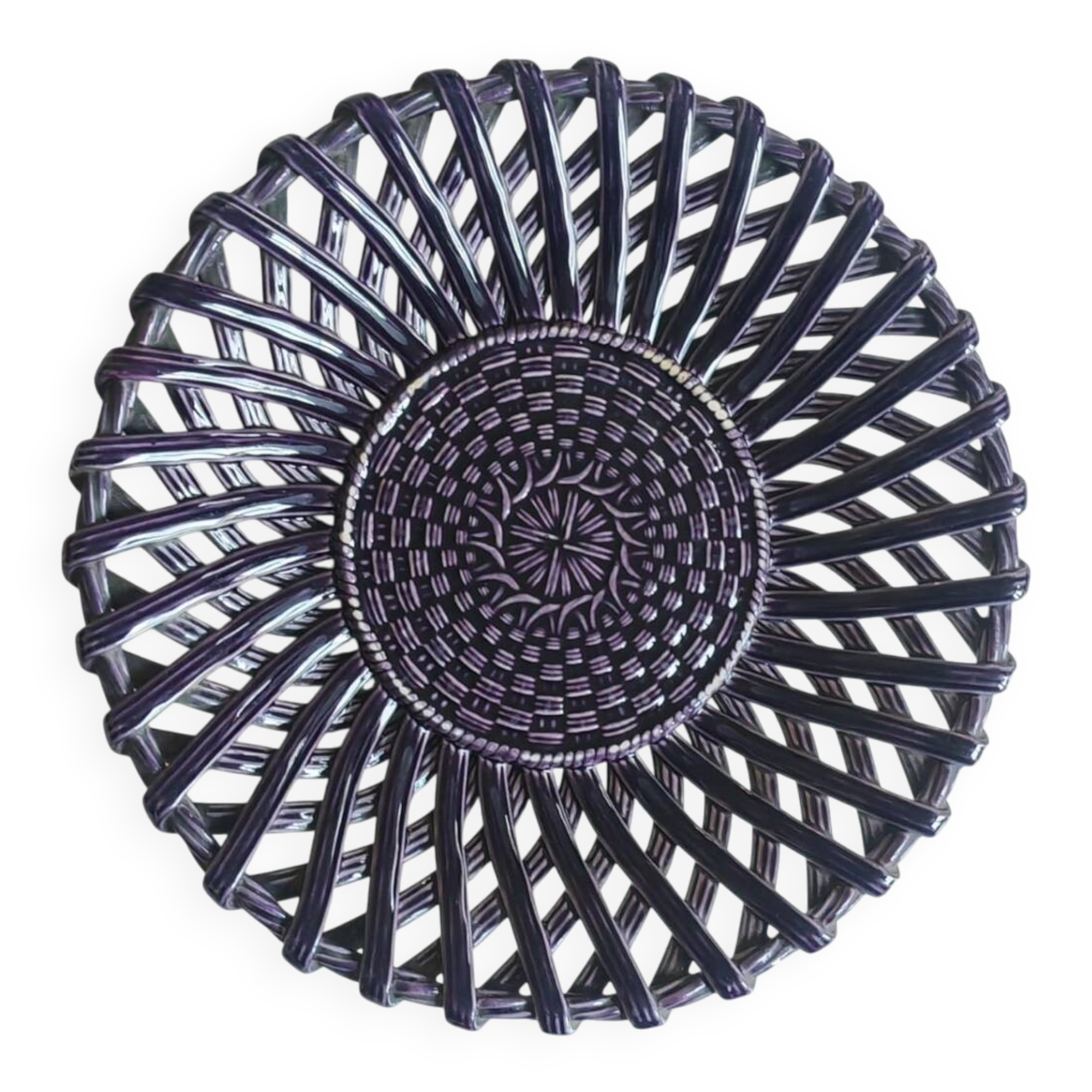 Sarreguemines Majolica dish