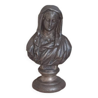 Statuette bust Marie signed DSR