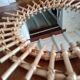 Oval rattan sun mirror