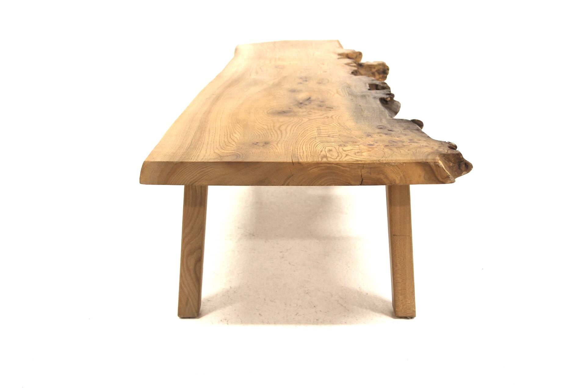 Scandinavian elm coffee table, Sweden, 1970