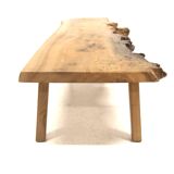 Table basse scandinave en orme, Suède, 1970