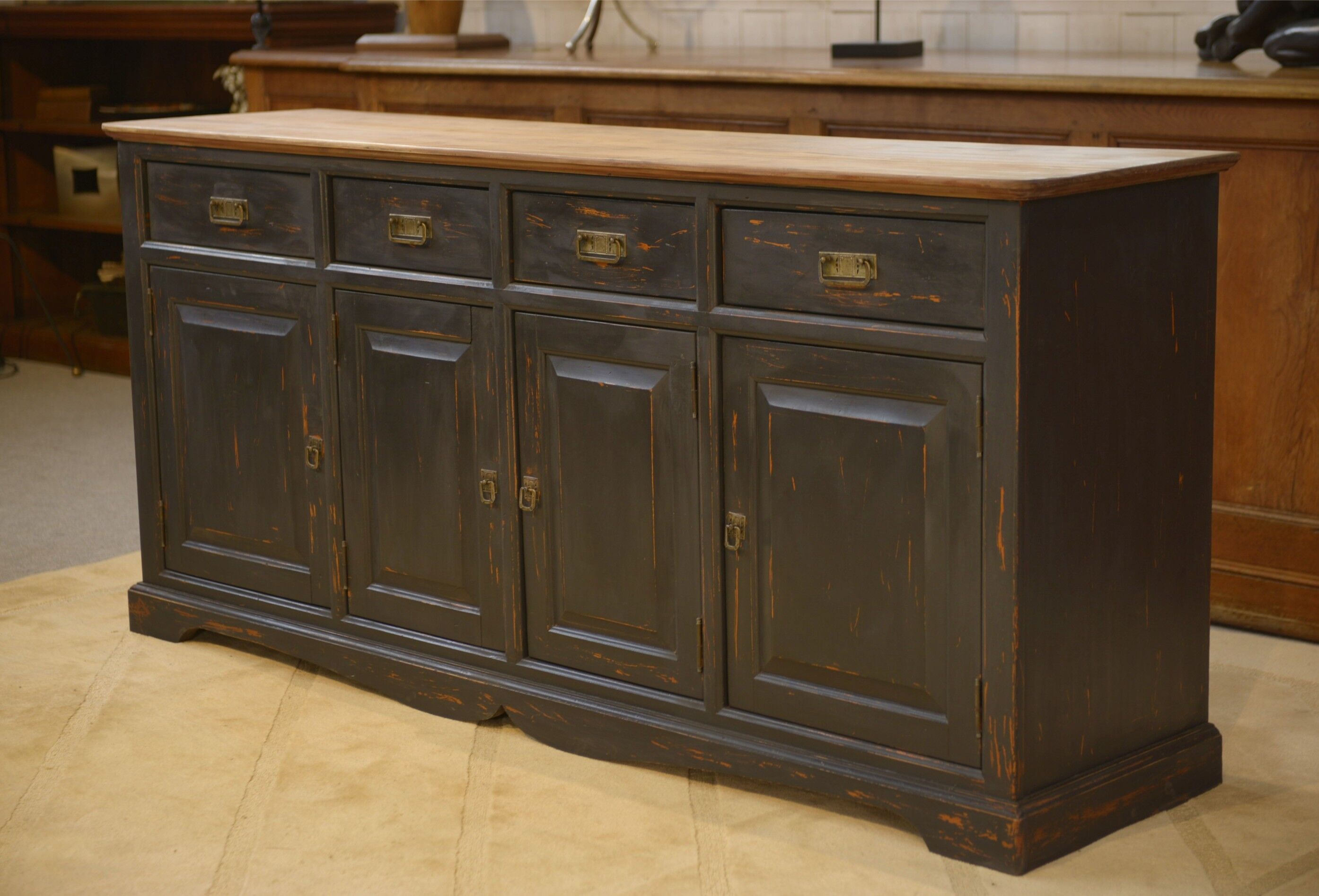 Slate-coloured sideboard 1960s