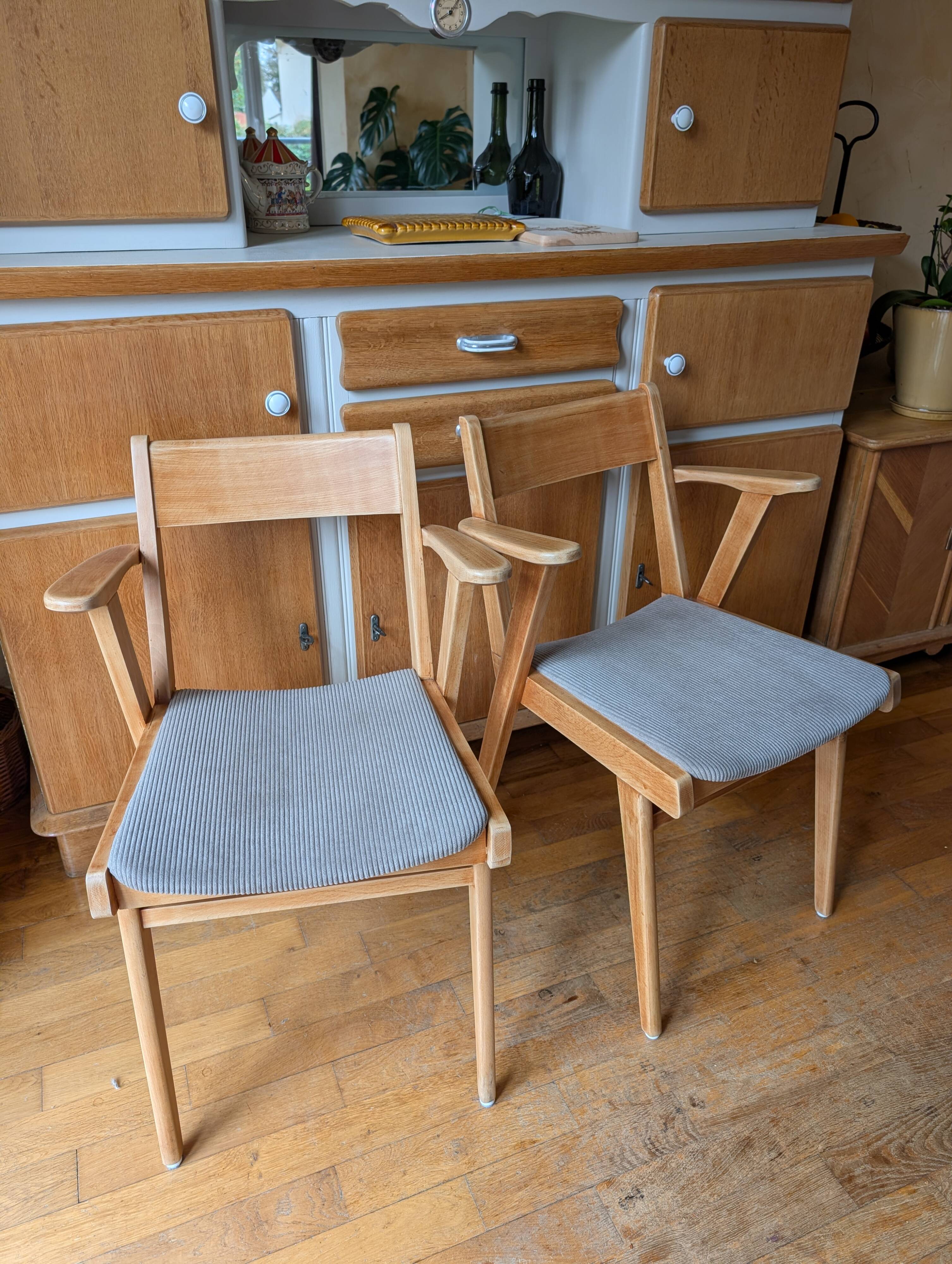 Vintage bridge armchairs