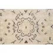 Tapis turc Oushak fait main en laine et coton beige des années 1970 115x202