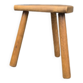 Beech wood tripod stool 1960