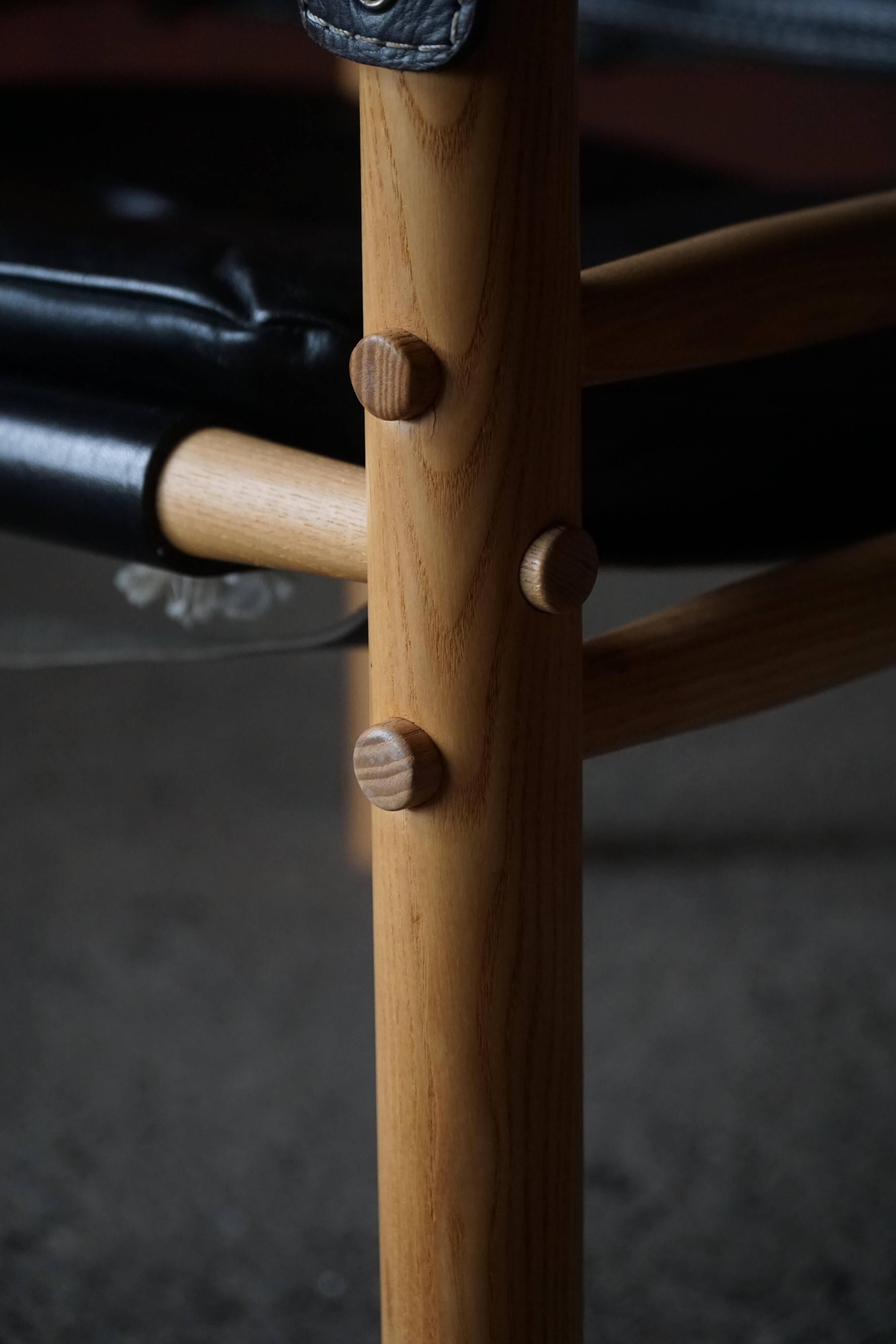 Set of Sirocco safari chairs by Arne Norell for Arne Norell AB, Sweden, 1960s.