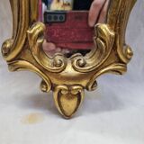 Miroir bois doré Louis XV (71×41cm)