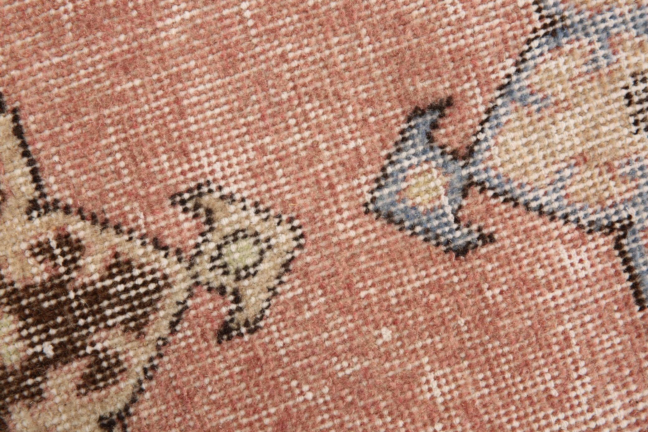 3x12 Pale Red Wool Vintage Persian Runner Rug, 86x379Cm SK 5457