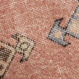 3x12 Pale Red Wool Vintage Persian Runner Rug, 86x379Cm SK 5457