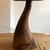 Raw vintage wood lamp