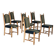1970s, set 6 pcs of Danish dinning chairs, original good condition, furniture wool.