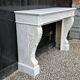 Louis XVI Fireplace In White Carrara Marble Circa 1880