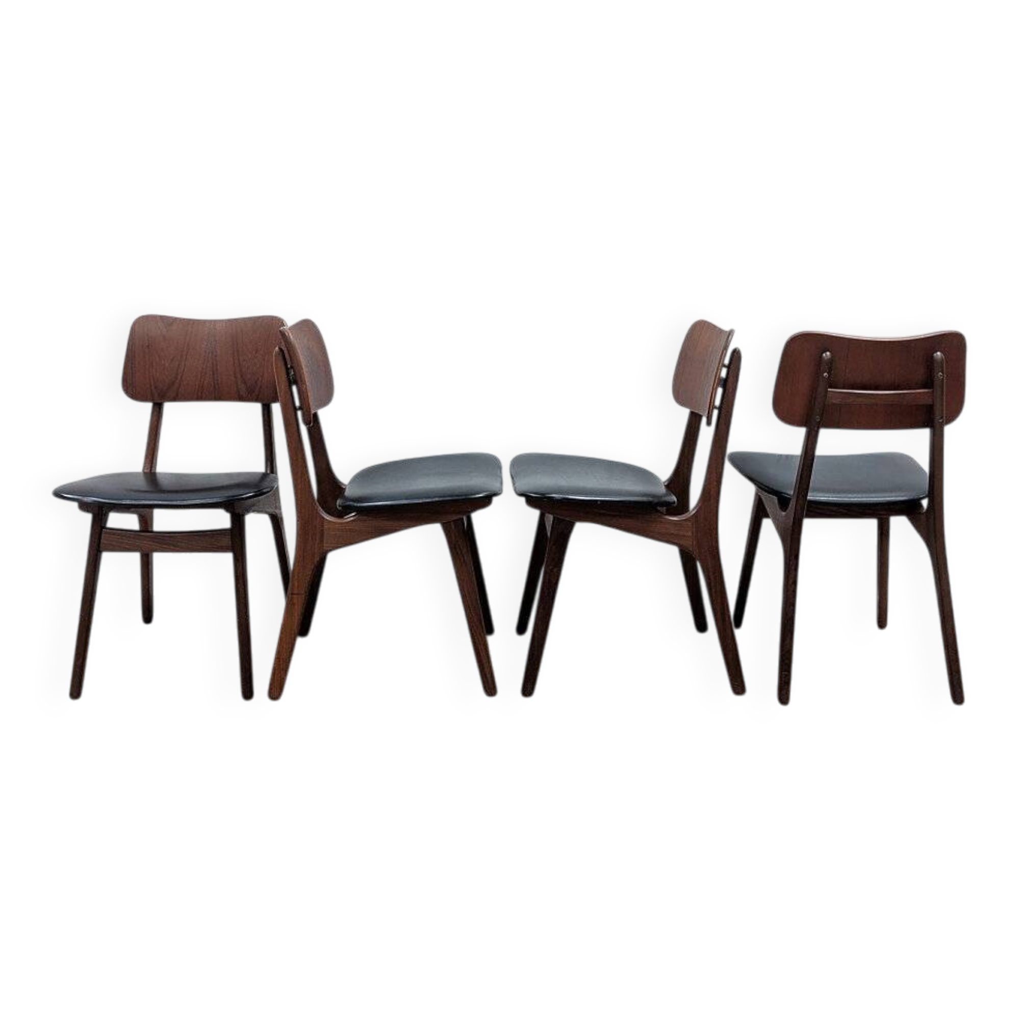 4 Scandinavian chairs by Ib Kofod Larsen | Model 74
