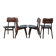 4 Scandinavian chairs by Ib Kofod Larsen | Model 74
