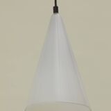 SCE Teepee vintage glass cone pendant / lamp circa 1990
