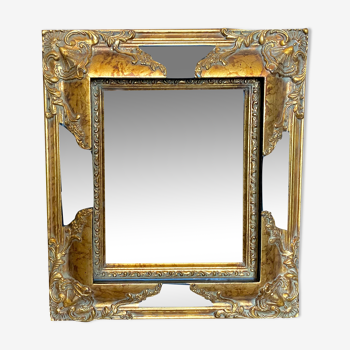Gilded wooden mirror 35x40cm