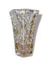 Vase en verre sculpté